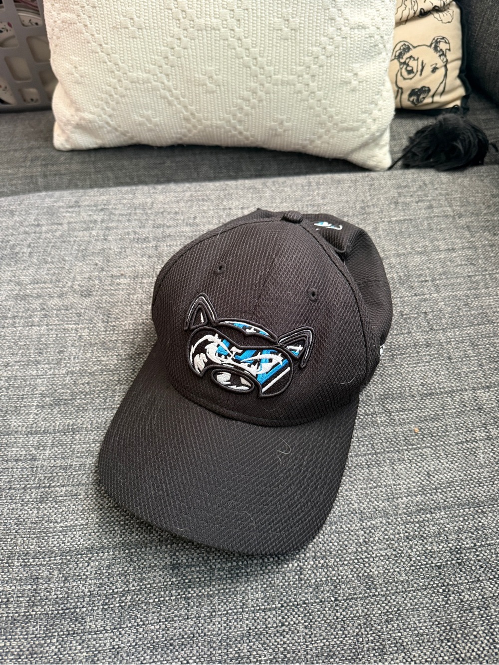 Hudson Valley renegades, Black Baseball Cap with Blue Accent Fox Patch